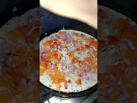 Special Pizza Dosa with Ghee 😋🤤 #shorts #pizza #pizzadosa #peelings #alluarjun #ghee #tastydosa