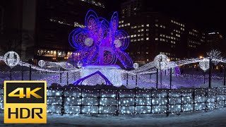 [4K HDR] 2022年 札幌ホワイトイルミネーションを散策 / Strolling in Sapporo White Illumination (Hokkaido, Japan)