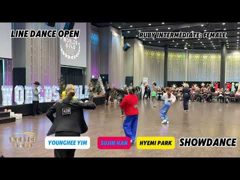 WORLDS GOLD 2024 | Line Dance Open | Ruby Intermediate: F | Showdance #gold_linedance #뱍혜미 #임영희 #한수진