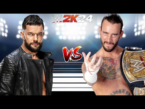 WWE 2K24 FINN BALOR VS. CM PUNK FOR THE WWE CHAMPIONSHIP BELT!