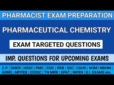 Pharmacist exam preparation | Pharmaceutical chemistry mcqs | Z.P. | AIIMS | HSSC | OSSSC etc.