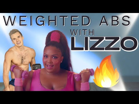 LIZZO Weighted Ab Workout (9 minute CORE) | PRIDEFIT