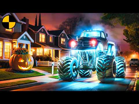 GHOST MONSTER TRUCK - BeamNG.drive Halloween Stories