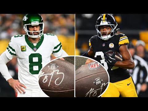 Aaron Rodgers signed intercepted balls for Steelers undrafted rookie Beanie Bishop who got 2 off him