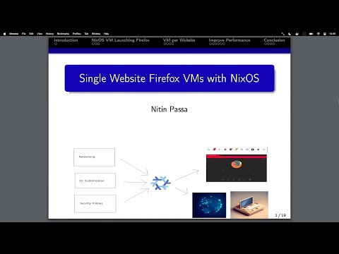 NixCon2023 Single Website Firefox VMs with NixOS