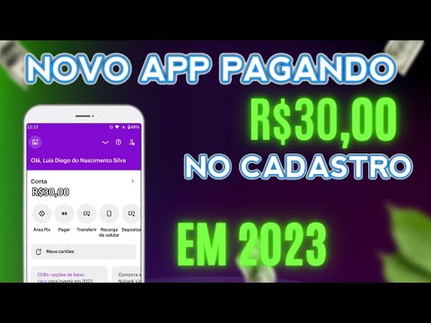 🤑 GANHE R$30 NO CADASTRO - NOVO APP PAGANDO NO CADASTRO