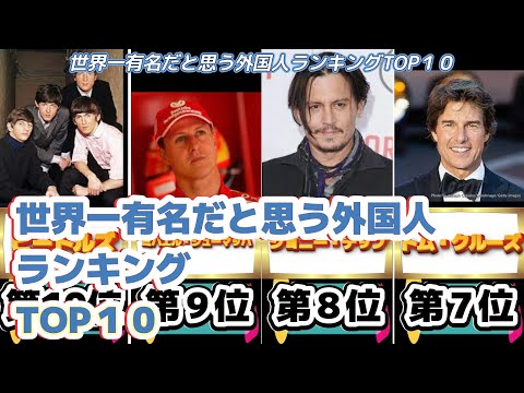 世界一有名だと思う外国人ランキングTOP１０