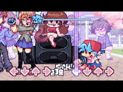 FNF MOD:Doki Doki Takeover Plus Update - Bara no Yume v2 (FC)  (Walkthrough/Senpai Vs Monika /HARD)