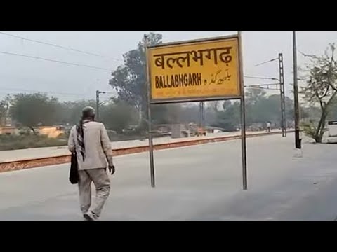 Ballabhgarh railway station 12723/Telangana Express Arriving Departing, Indian Railways Video 4k HD