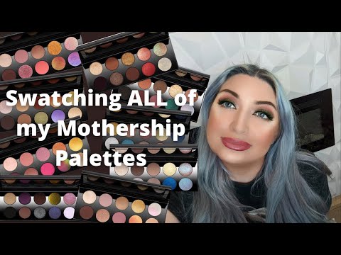 Swatching ALL 9 of my Pat McGrath Labs Mothership Palettes + Lofi + the PMG experience