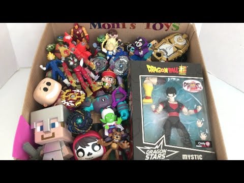 Box of Toys with Names Unboxing Mystic Gohan Dragon Ball Z Hangers Bayblade Ben 10 Box Full of Toys