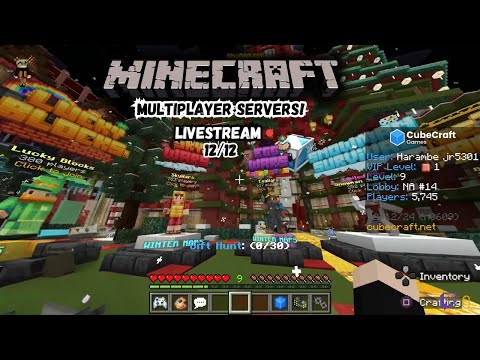 TRYING MINECRAFT SERVERS! - LIVESTREAM 12/12/24