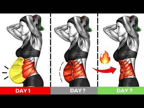 30-Min Abs Workout to Get Flat Belly 🚀 7 Day Challenge: Side Fat Burn Exercises ⌛ Hourglass Workout