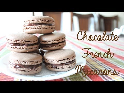 Chocolate French Macarons Recipe | sweetco0kiepie