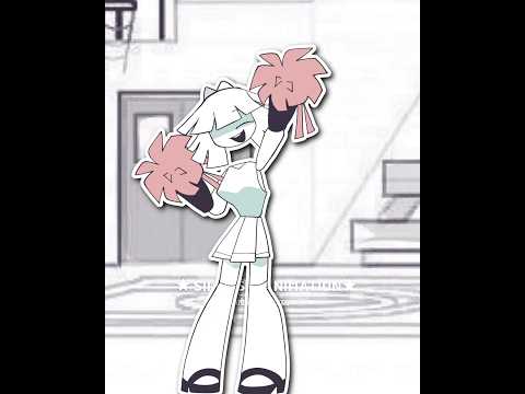 Claire and Ink as a cheerleader 💃🪩 [OLD VIDEO] #fundamentalpapereducation #animation #meme