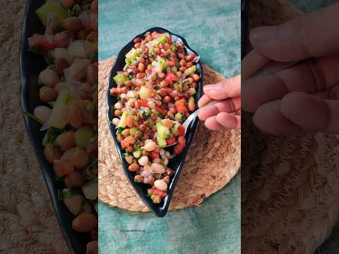 High Protein Salad Recipe | Black Chana and Peanut Salad | Weight loss Recipe #shorts #salad