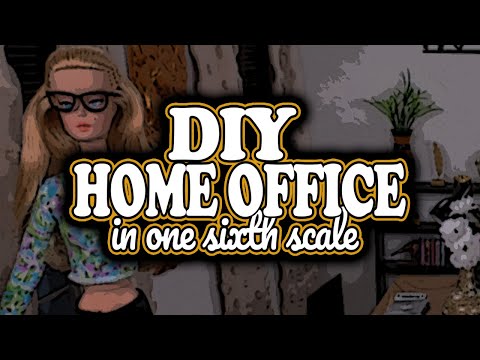 DIY Home Office DIORAMA in One SIxth Scale