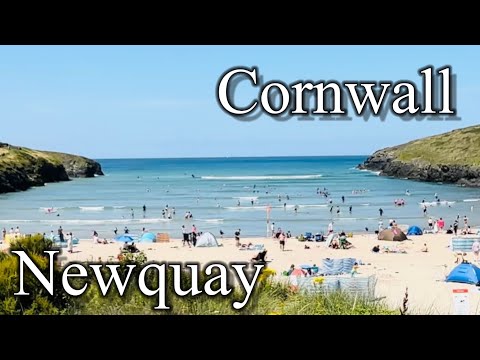 Newquay - Beach tour, August2024 | Most Beautiful Place in Cornwall [4K]Views