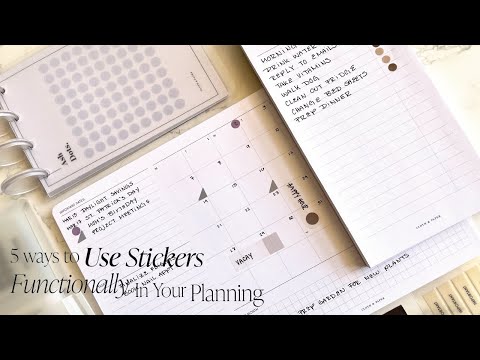 5 Ways to Use Stickers Functionally in Your Planner | Cloth & Paper