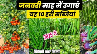 January me konsi sabji lagaye | जनवरी में कौनसी सब्जी लगाएँ🌱January me sabji ki kheti 2025 में sabji