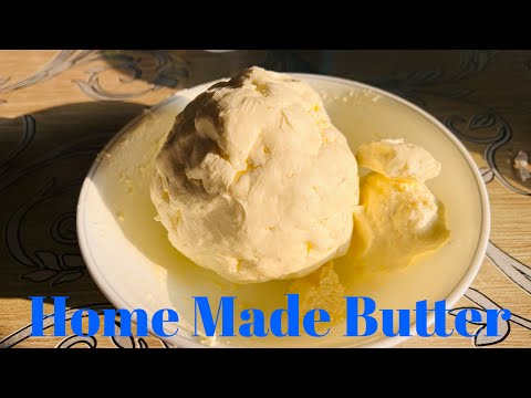 Home Made Butter from Whipping Cream.🧈 🧈 🧈