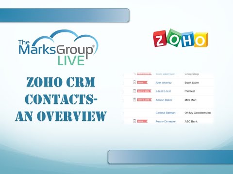 Zoho CRM Contacts   An Overview