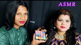 ASMR~ Does My Sweet Bro Bridal Makeup for Reception Party Makeup 💄(Tingle's) @asmrsangi7044