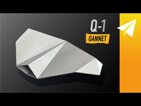 How to Make a Drone Paper Airplane that Flies! — Q-1 Gannet, Designed by Evan Brus