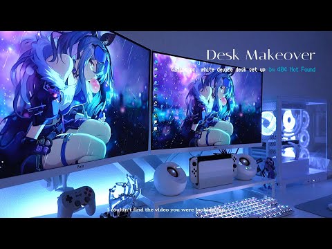 desk makeover┊念願のゲーミングPCと白デバイスでデスクをset up꙳︎︎⟡┊にじさんじオタクのゲーム部屋┊デュアルモニターでオタ活に勤しむ┊ゼンゼロ 昇降デスク┊gaming vlog