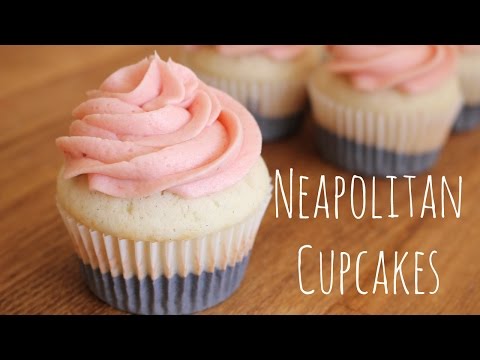 Neapolitan Cupcakes Recipe | sweetco0kiepie