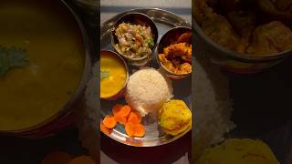 Special Veg Thali on a day off #shorts #youtubeshorts