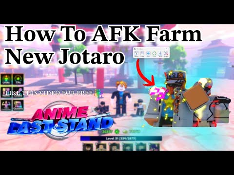 How to AFK New JOTARO With Tinytask Fully Automatic Anime Last Stand