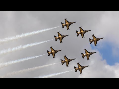 Award winning ROKAF Black Eagles low level display RIAT 2022 Friday