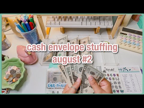 cash envelope stuffing | august week #2| low income budget | savings challenges