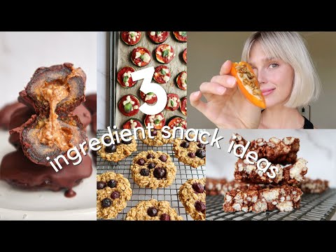 3-ingredient snack ideas that are actually good | vegan & healthy | chloe wheatland