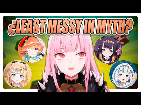 Which girl is the least messy in Holomyth? | Hololive EN Clip