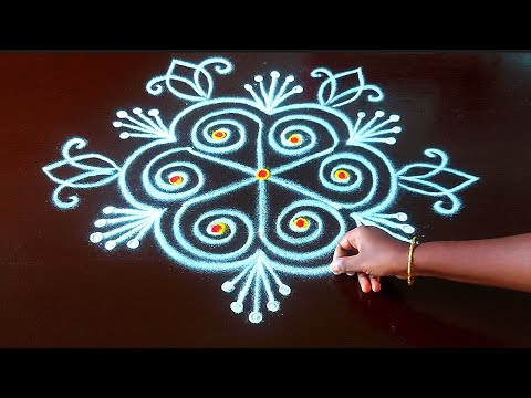 3*2 dots kaarthigai vilakku kolam 🪷 rangoli designs 🪷 thipkiyanchi rangoli🪷 small muggulu #muggulu