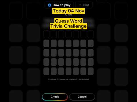 Today 04 Nov Blove DApp Guess Word Trivia Challenge