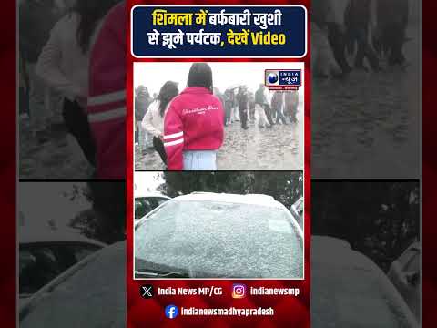 Shimla Snowfall: शिमला में शानदार बर्फबारी से पर्यटक खुश | #shimla #snowfall #tourists