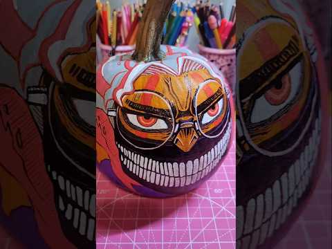 Dan Da Dan | Drawing Okarun fanart on a pumpkin #dandadan #okarun #art #anime #shorts #animeart