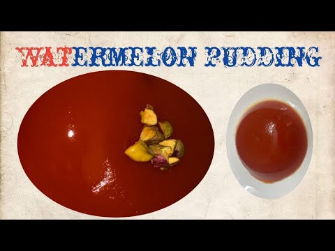 Watermelon pudding recipe in telugu | watermelon pudding