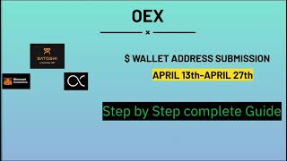 "Withdrawing OEX Tokens: Step-by-Step Guide Before Mainnet Launch"