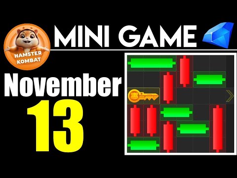 Hamster kombat Mini-Game 13 November (Puzzle Solved) #hamsterkombat #minigame #hamsterkombatminigame