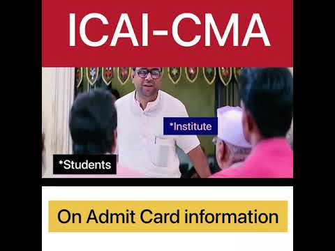 When CMA students visit Institute website For Admit Card #cma #cmaexams #shots