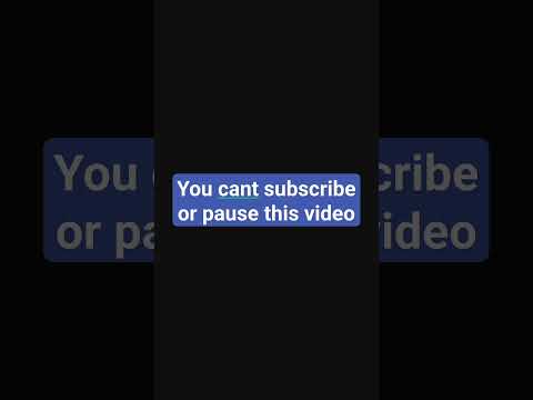 you cant sub or pause the video