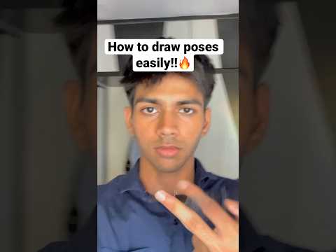 How to draw any pose in 15 secs!!🔥 #shorts