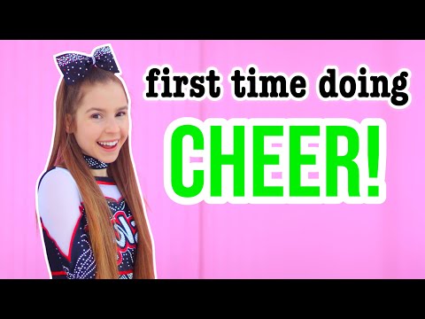 MY FIRST TIME CHEERLEADING *embarrassing*