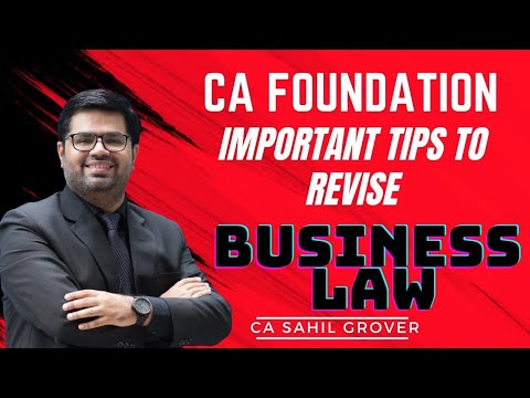 CA Foundation | Tips to revise and remember Business Laws