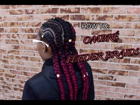 HOW TO: OMBRE FEEDER BRAIDS | HairByMason