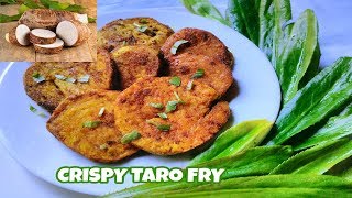 Arbi Stir Fry | Navratri Recipe | Fried Taro Root Vegetable | Crispy Taro fry | Kacu Fry_FOOD BUZZ